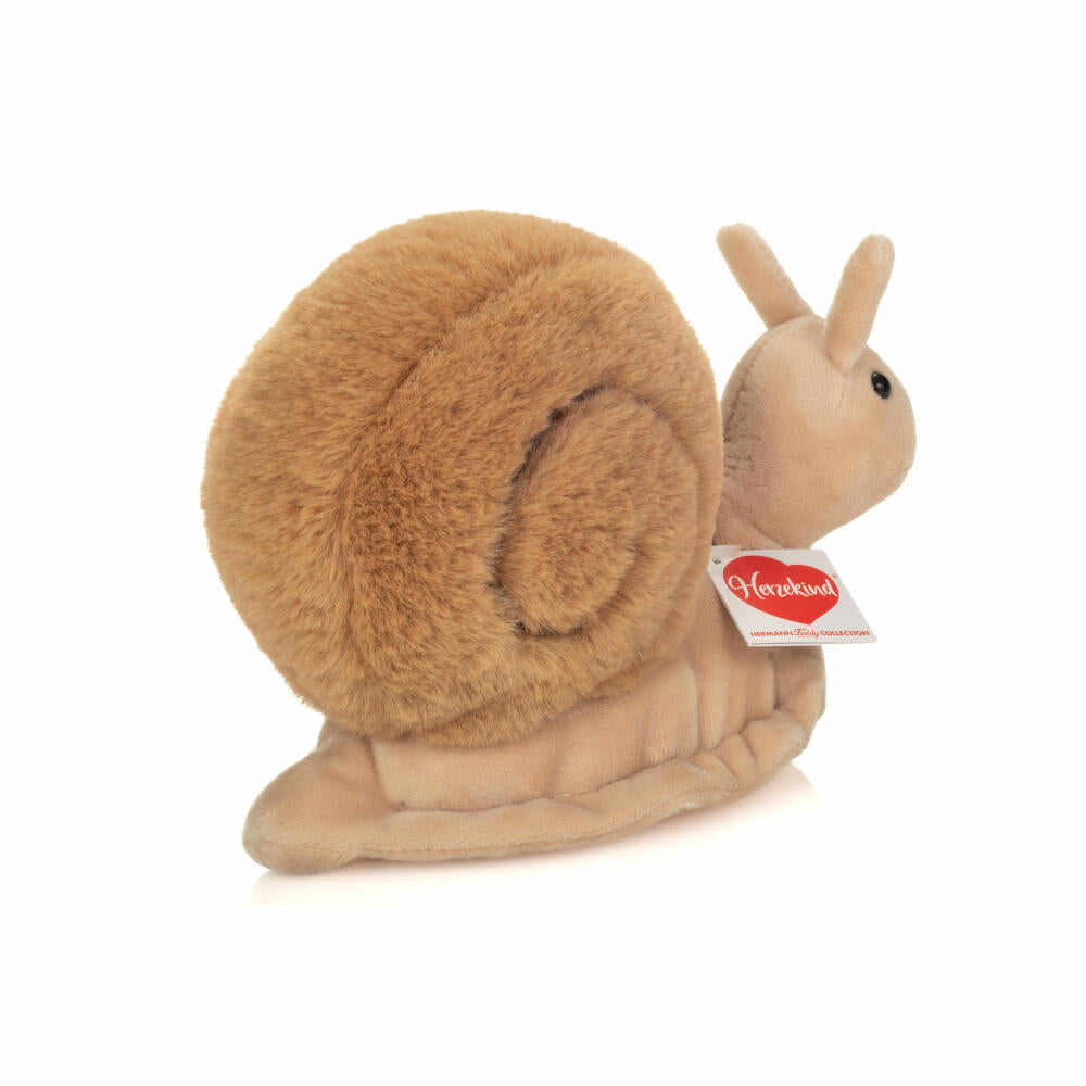 Teddy Hermann Schnecke Lotta, Plüschtier, Herzekind, Plüsch, Braun, 20 cm, 939559