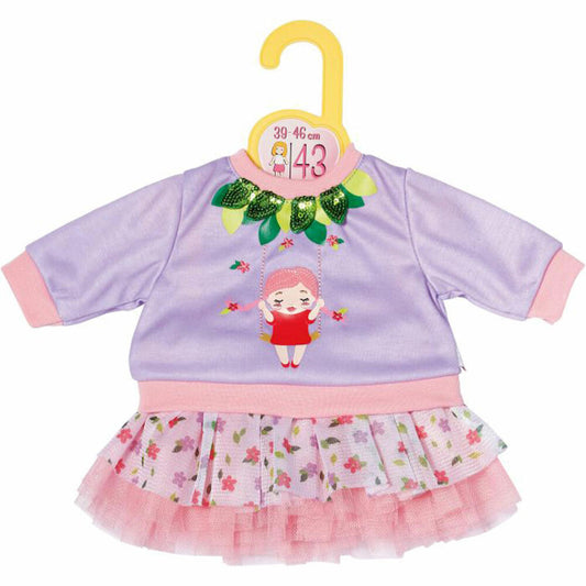 Zapf Creation Dolly Moda Pulli und Tutu Baumschaukel, Puppenkleidung, Kleidung Puppe, 43 cm, 871454