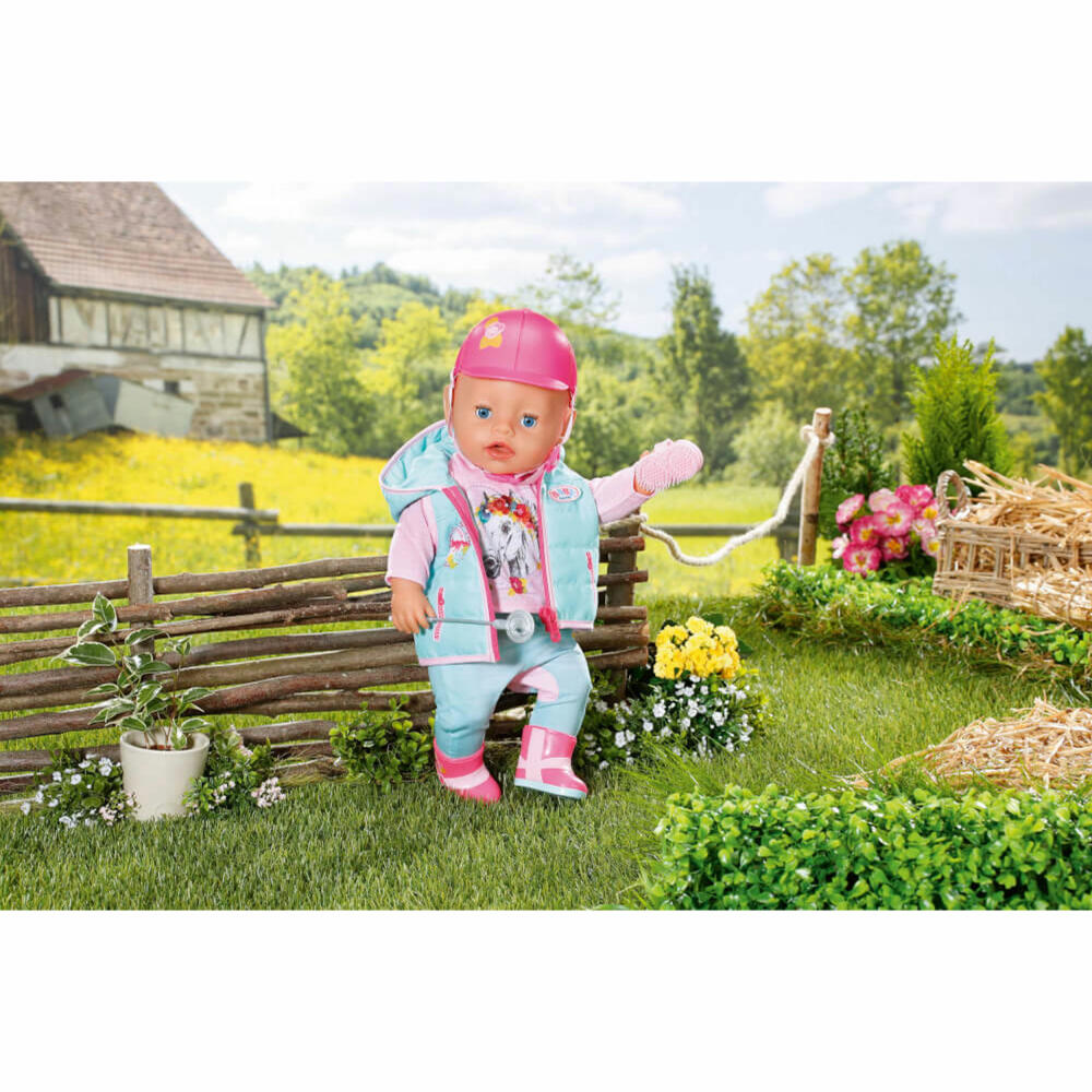 Zapf Creation BABY born Deluxe Reiter Outfit, Puppenkleidung, Puppen Kleidung, 43 cm, 831175