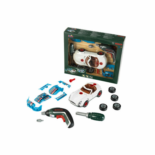 Theo Klein Bosch Car Tuning Set Ixolino II, Akkuschrauber, Zerlegbares Auto, Spielzeug, Kinder, , 8630