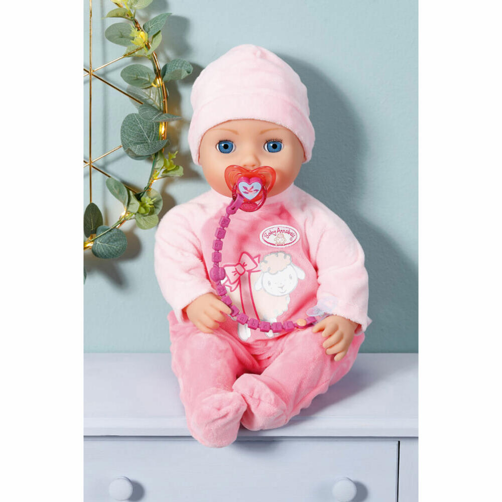 Zapf Creation Baby Annabell Schnuller mit Clip, Puppenzubehör, Puppen Zubehör, Schnullerkette, 706831