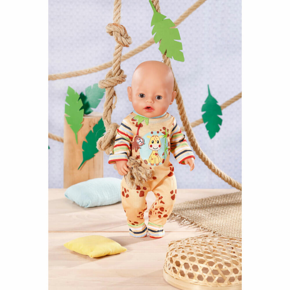 Zapf Creation Dolly Moda Strampler mit Giraffe, Puppenkleidung, Kleidung Puppe, 43 cm, 871478