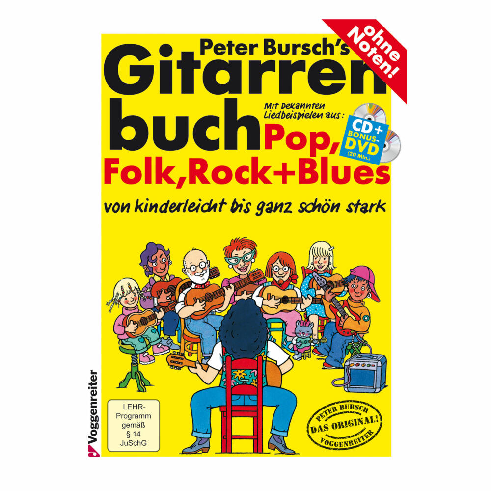 Voggenreiter Volt Akustik-Gitarren-SET 4/4, Gitarre, Akustikgitarre, Konzertgitarre, Instrument, Musikinstrument, mit Gitarrenbuch, Holz, ab 10 Jahre, 271