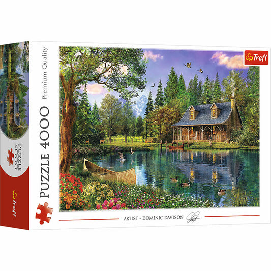 Trefl Puzzle Hütte am See, 4000 Teile, 136 x 96 cm, 45005