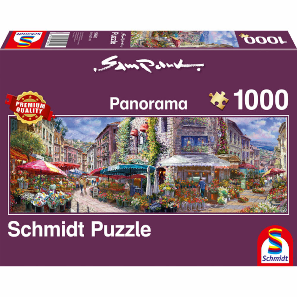 Schmidt Spiele Puzzle Frühlingsatmosphäre, Sam Park, Panoramapuzzle, Panorama, 1000 Teile, 59652