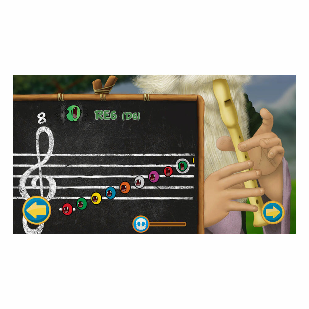 Voggenreiter Flute Master App mit Blockflöte, Block Flöte, Lernsoftware, Kinder, Instrument, Barocke Griffweise, Holz / Bergahorn, ab 6 Jahre, 1129