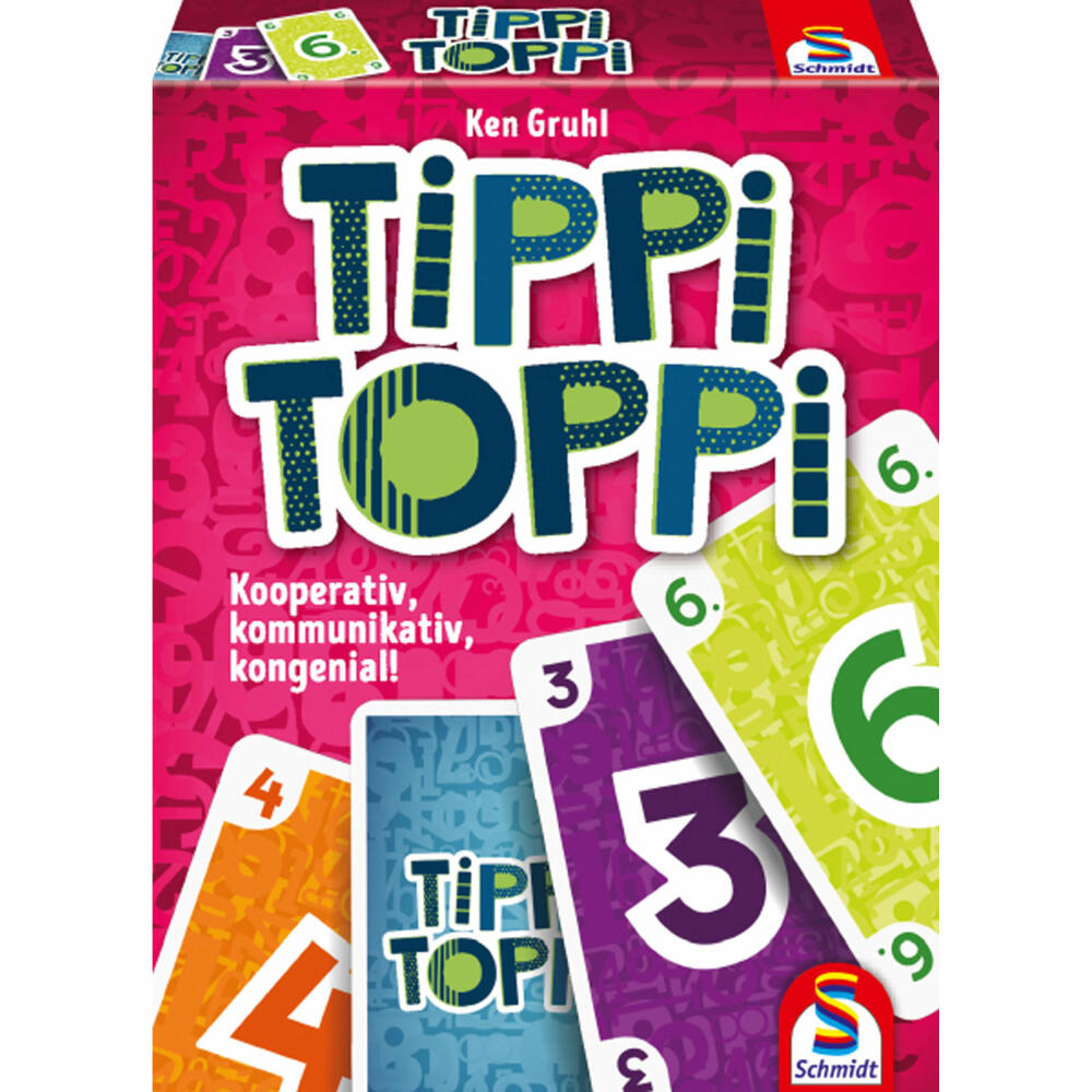 Schmidt Spiele Familienkartenspiel Tippi Toppi, Familienspiel, Kartenspiel, Karten Spiel, Ab 8 Jahre, 75051