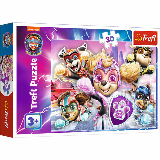 Trefl Puzzle Paw Patrol Film, Kinderpuzzle, 30 Teile, 27 x 20 cm, 18298