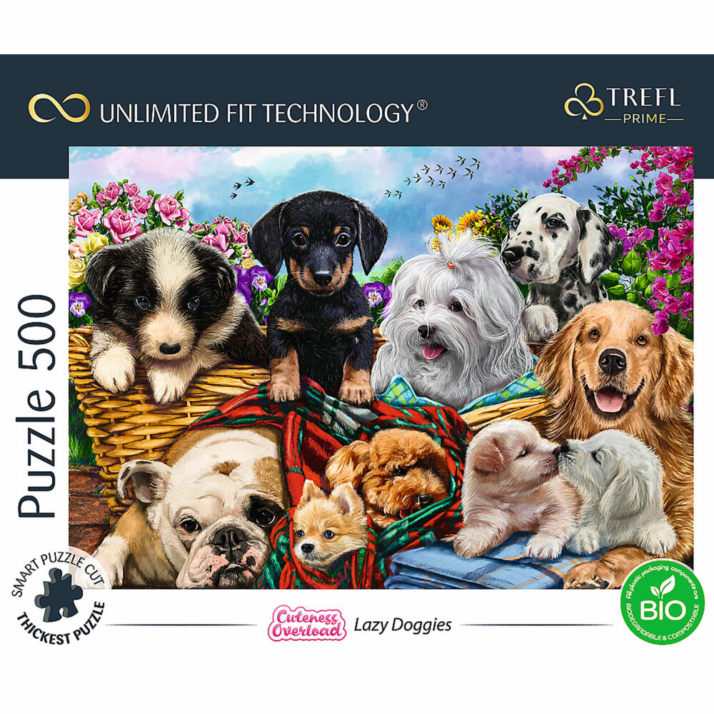 Trefl Puzzle UFT Faule Hunde, 500 Teile, 48 x 34 cm, 37464