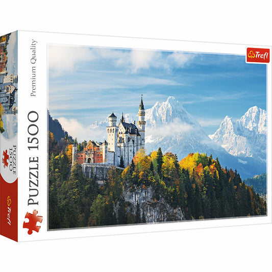 Trefl Puzzle Neuschwanstein, Bayrische Alpen, 1500 Teile, 85 x 58 cm, 26133