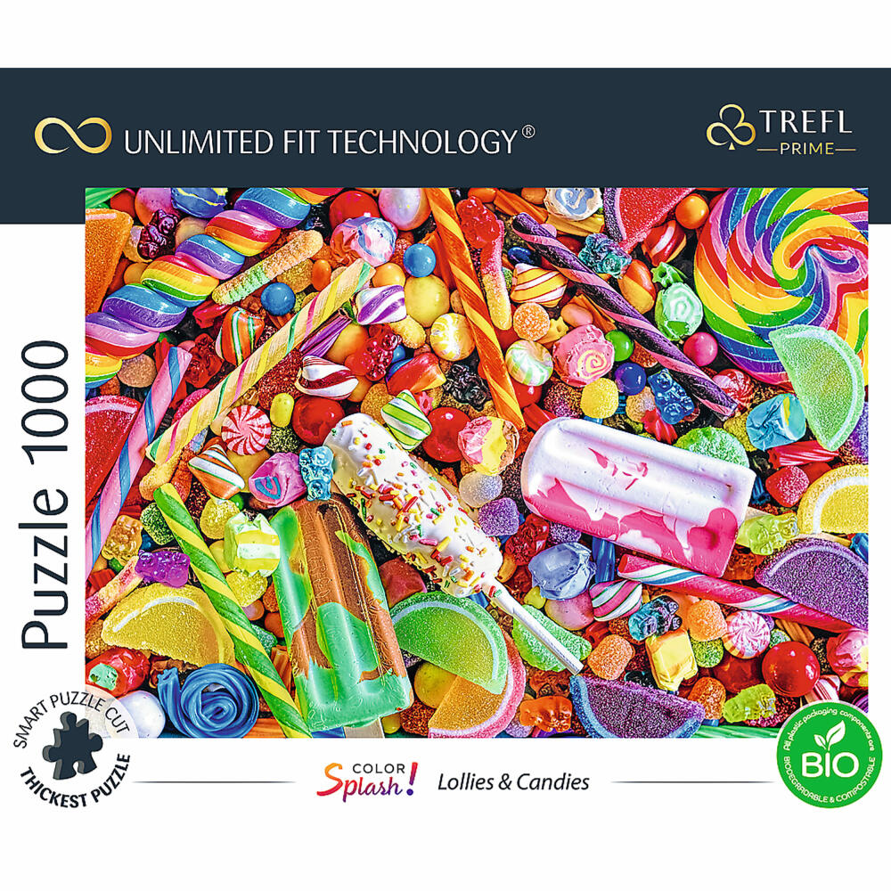 Trefl Puzzle UFT Color Splash: Lollies & Candies, 1000 Teile, 68.3 x 48 cm, 10701