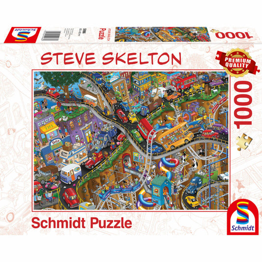 Schmidt Spiele Alles in Bewegung, Steve Skelton, Puzzle, Erwachsenenpuzzle, 1000 Teile, 59966