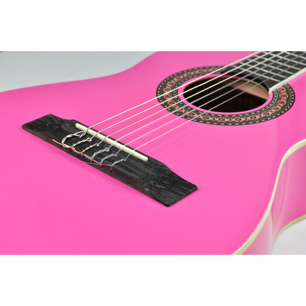 Voggenreiter Voggy Kindergitarre 1/2, Kinder Gitarre, Erstgitarre, Akustikgitarre, Instrument, Musikinstrument, Pink, Holz, ab 6 Jahre, 1095