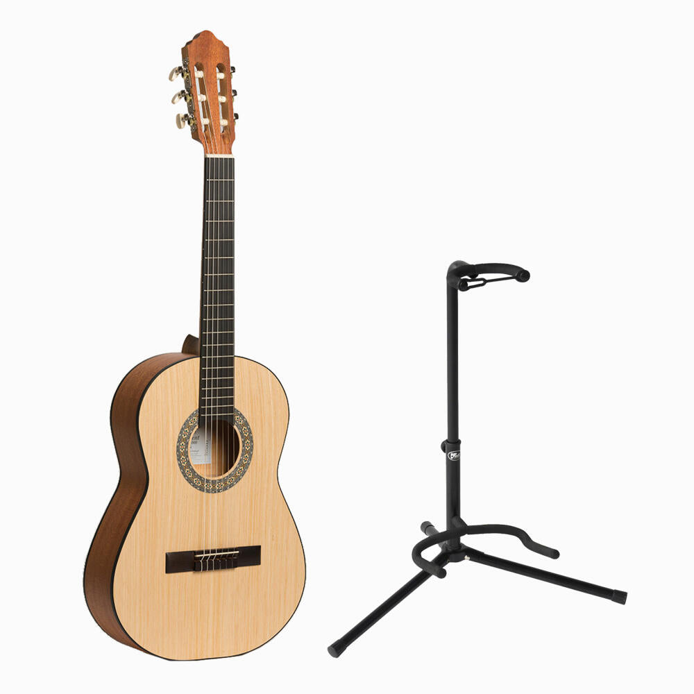 Voggenreiter Gitarren Set, 2-tlg., Konzertgitarre Student KG-1000 3/4, Gitarrenständer GS-100, Akustik Gitarre