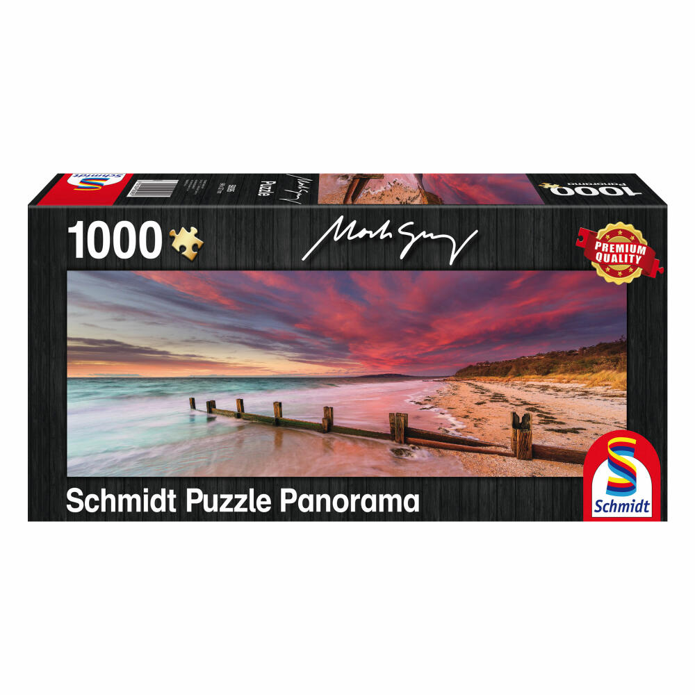 Schmidt Spiele Mornington Peninsula, Victoria Australien McCrae Beach, Panoramapuzzle, 1000 Teile, Puzzle, Puzzlespiel, 59395