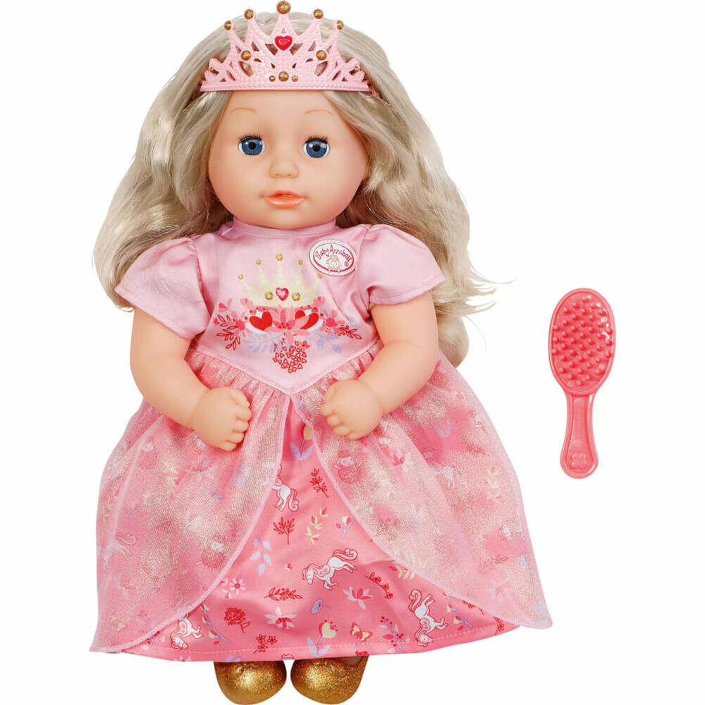 Zapf Creation Baby Annabell Little Sweet Princess, Spielpuppe, Puppe mit Haaren, Weicher Körper, 36 cm, 703984