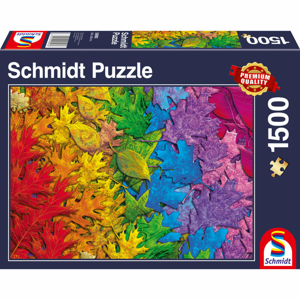 Schmidt Spiele Bunter Blätterwald, Standard Puzzle, Erwachsenenpuzzle, 1500 Teile, 58993