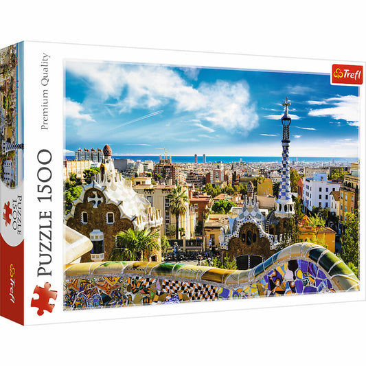 Trefl Puzzle Park Güell, Barcelona, Spanien, 1500 Teile, 85 x 58 cm, 26147