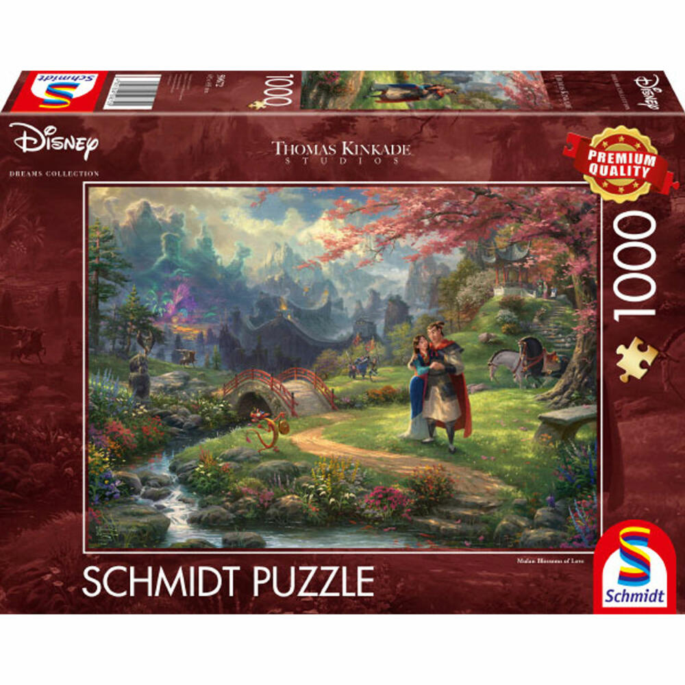 Schmidt Spiele Disney Mulan, Thomas Kinkade, Puzzle, Erwachsenenpuzzle, 1000 Teile, 59672