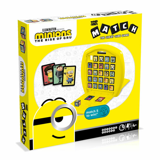 Winning Moves Top Trumps Match Minions 2, Würfelspiel, Gesellschaftsspiel, Würfel Spiel, Kinderspiel, 38942