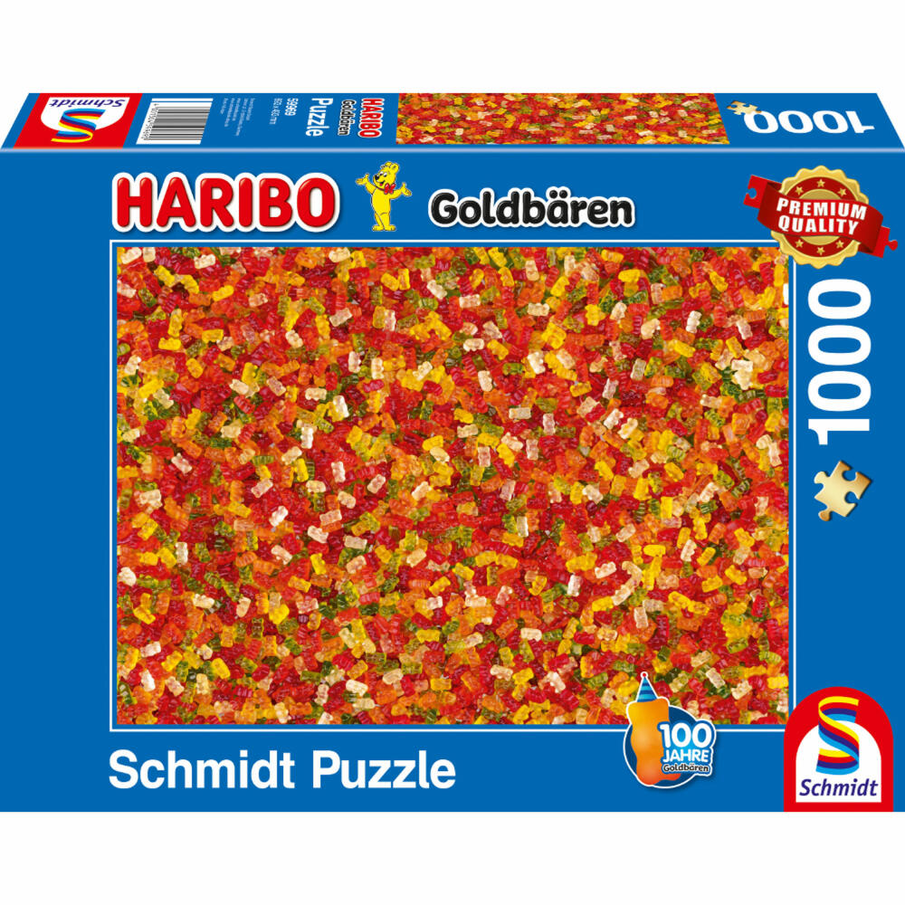 Schmidt Spiele Haribo Goldbären, Puzzle, Erwachsenenpuzzle, 1000 Teile, 59969