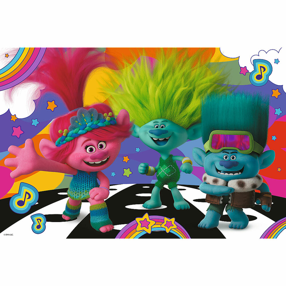 Trefl Puzzle Trolls, Kinderpuzzle, 100 Teile, 41 x 27.5 cm, 16461