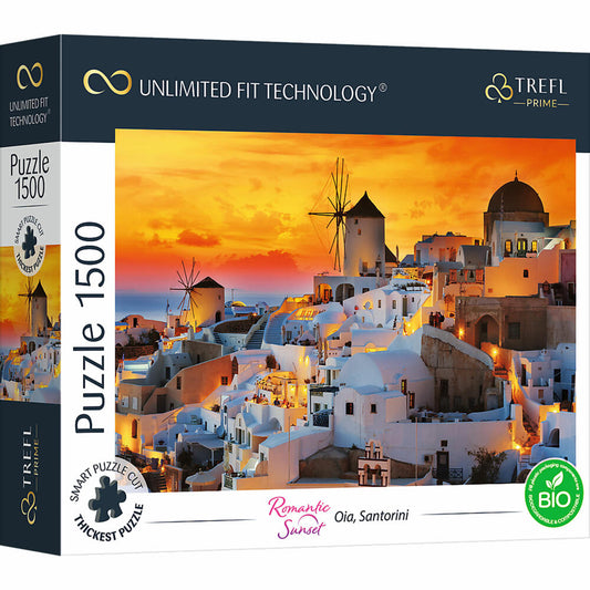 Trefl Puzzle UFT Romantic Sunset: Santorini, 1500 Teile, 85 x 58 cm, 26195