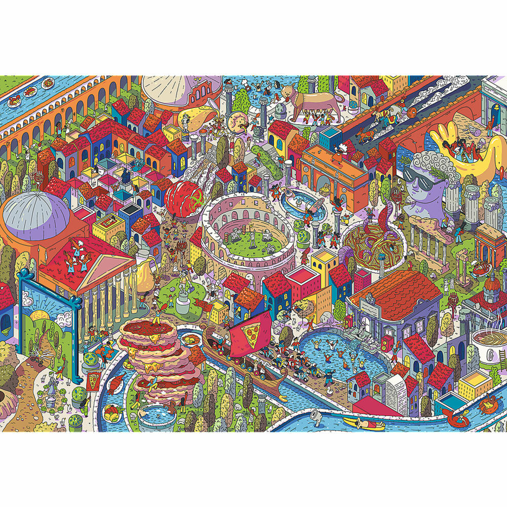 Trefl Puzzle UFT Eye Spy Imaginary Cities - Rom, Italien, 1000 Teile, 68.3 x 48 cm, 10709