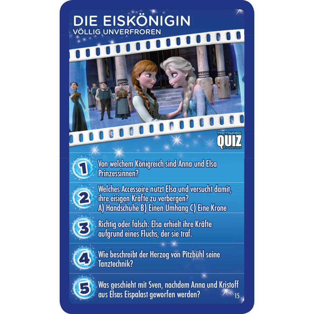 Winning Moves Top Trumps Quiz Disney Classic, Quizspiel, Gesellschaftsspiel, Wissensspiel, 62769