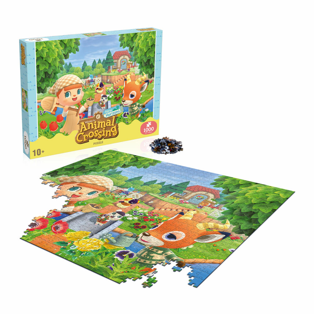 Winning Moves Puzzle Animal Crossing, Legespiel, Puzzles, Erwachsenenpuzzle, 1000 Teile, 04699