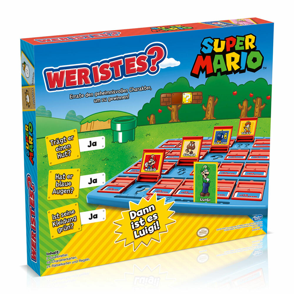 Winning Moves Wer ist es? Super Mario, Ratespiel, Gesellschaftsspiel, Kinderspiel, WM03076-GER-6