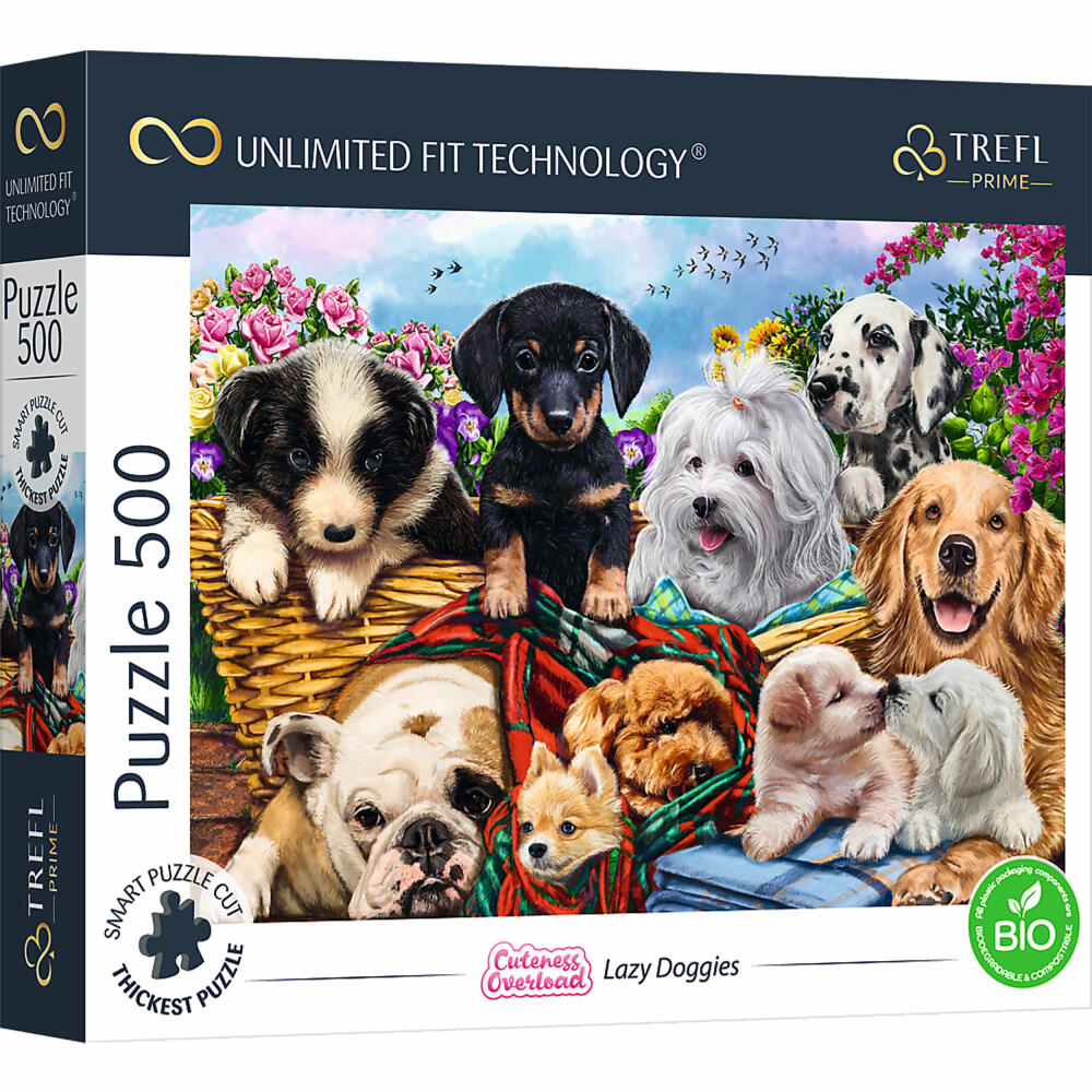 Trefl Puzzle UFT Faule Hunde, 500 Teile, 48 x 34 cm, 37464