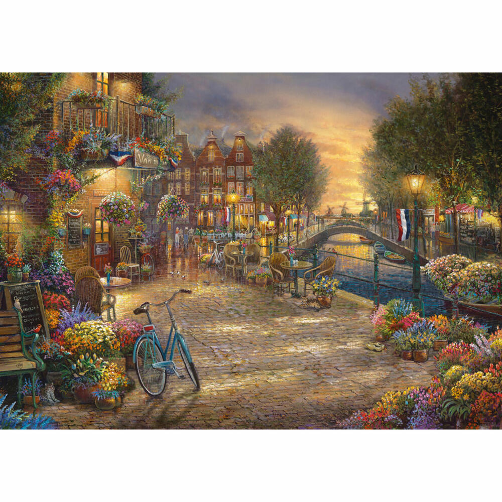 Schmidt Spiele Amsterdam, Thomas Kinkade, Puzzle, Erwachsenenpuzzle, 1000 Teile, 59917