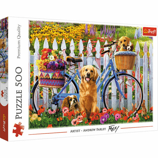 Trefl Puzzle Welpen Abenteuer, Hunde, 500 Teile, 48 x 34 cm, 37450