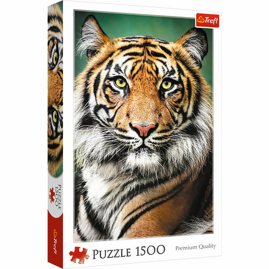 Trefl Puzzle Portrait eines Tigers, Raubkatze, 1500 Teile, 85 x 58 cm, 26204