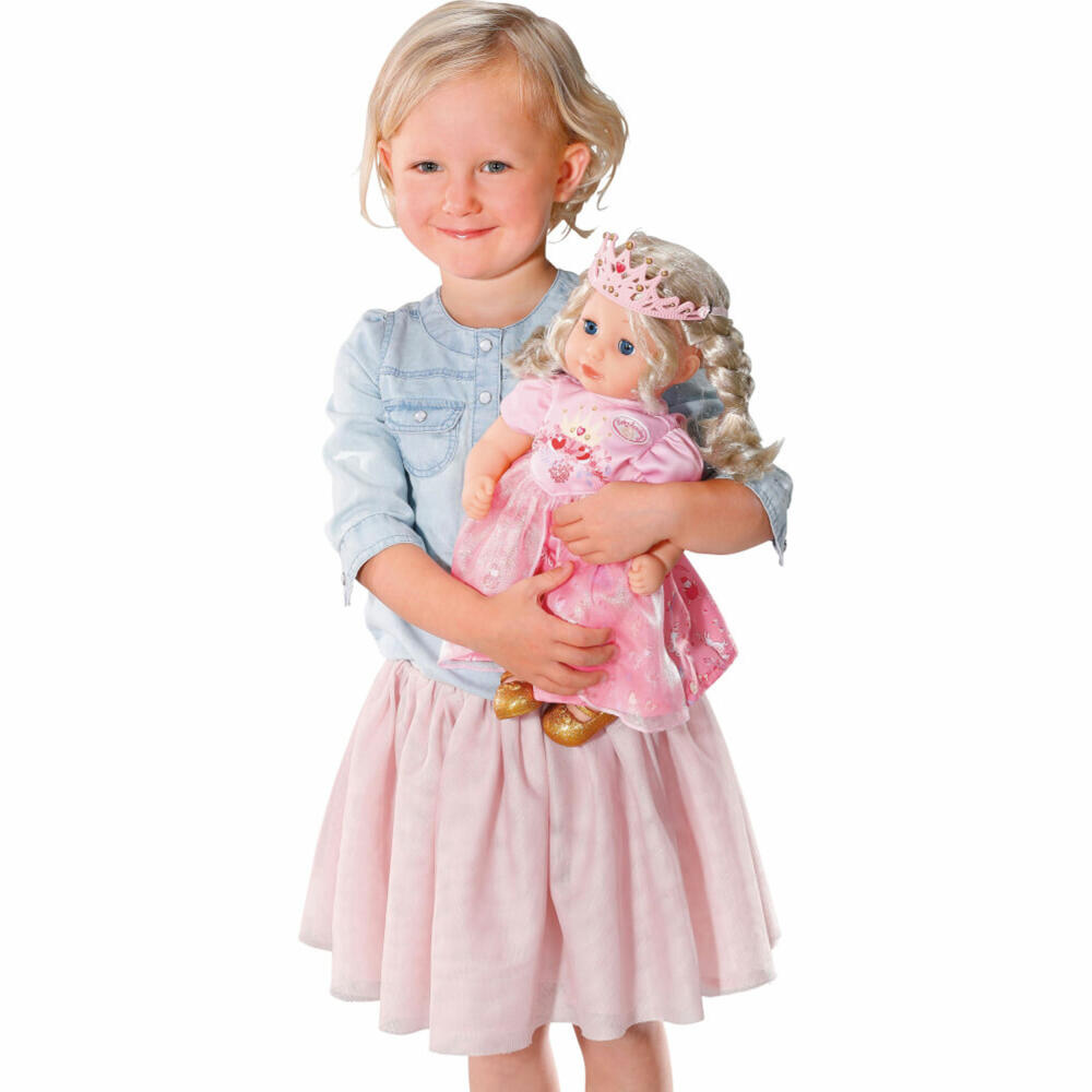 Zapf Creation Baby Annabell Little Sweet Princess, Spielpuppe, Puppe mit Haaren, Weicher Körper, 36 cm, 703984