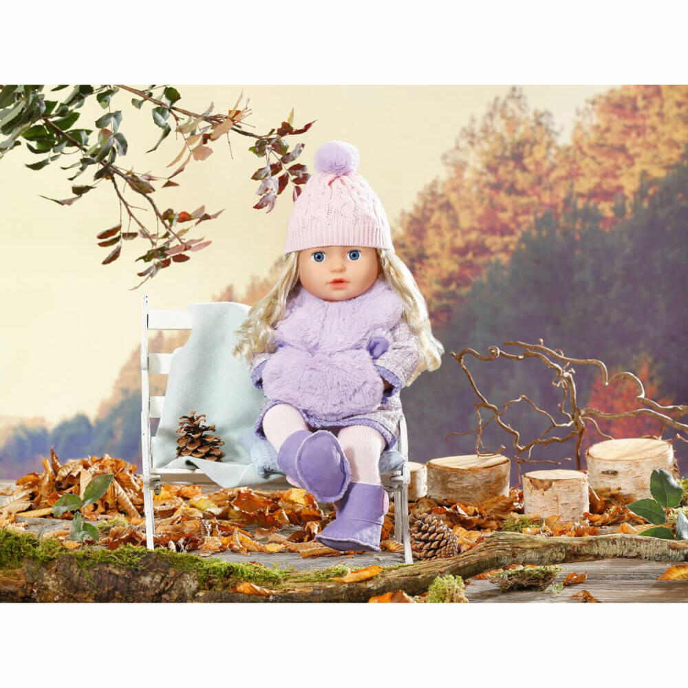 Zapf Creation Baby Annabell Deluxe Mantel Set, Puppenkleidung, Kleidung Puppe, 43 cm, 706060