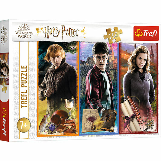 Trefl Puzzle Harry Potter, Kinderpuzzle, 200 Teile, 48 x 34 cm, 13277