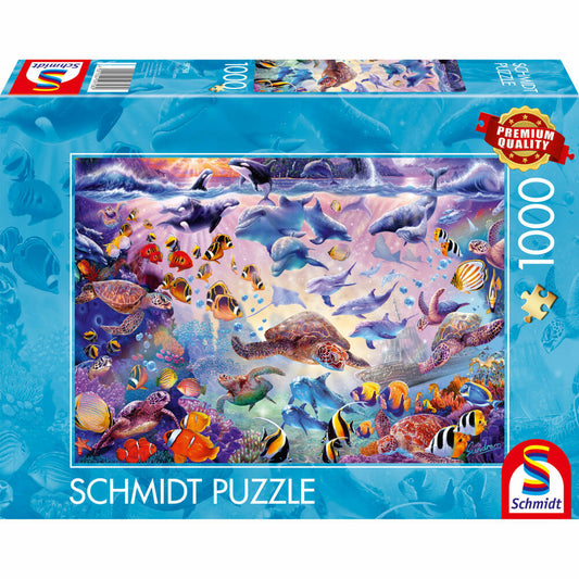 Schmidt Spiele Puzzle Majestät des Ozeans, Erwachsenenpuzzle, Standard, 1000 Teile, 59758