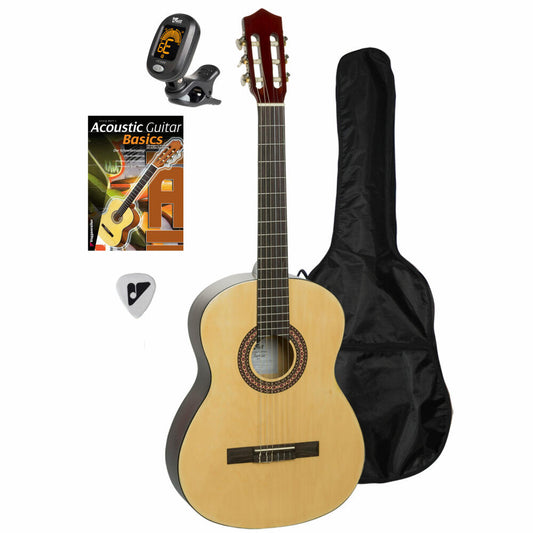 Voggenreiter Akustik-Gitarren-Set 4/4, Gitarre, Akustikgitarre, Konzertgitarre, Instrument, Musikinstrument, 668