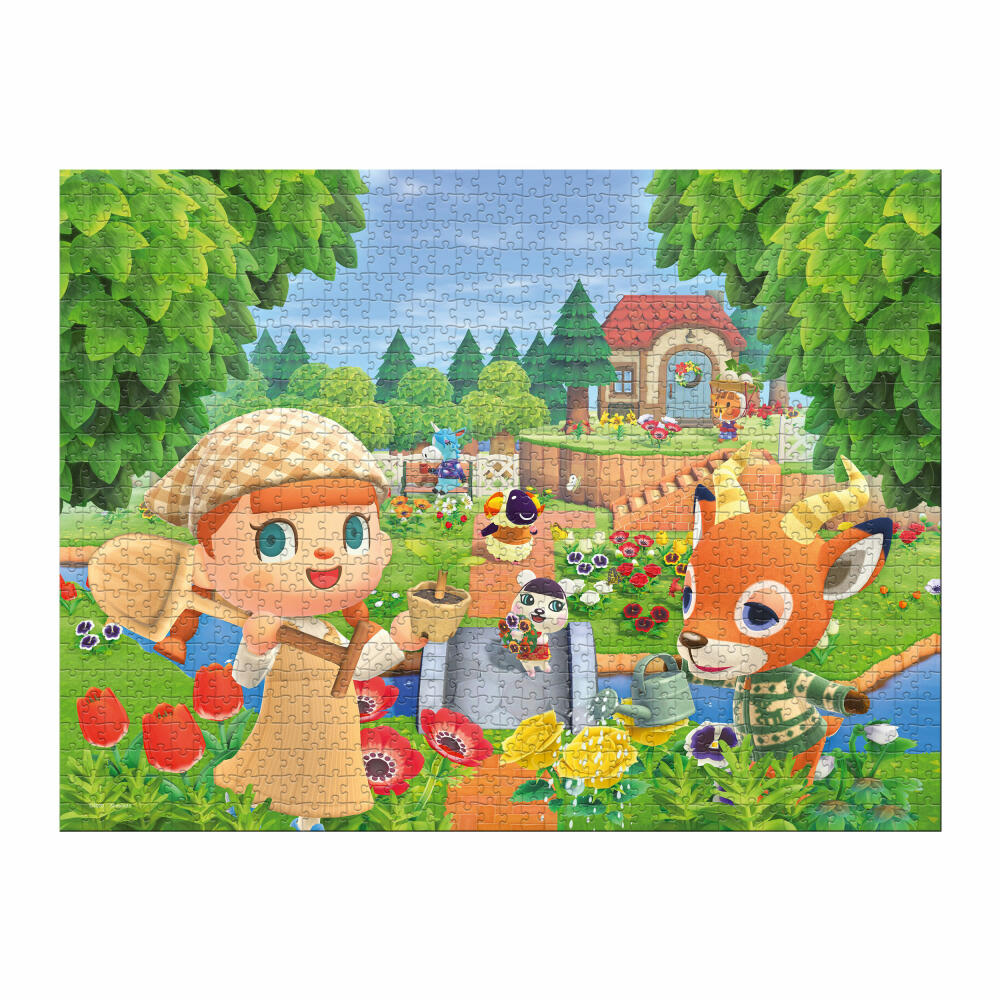 Winning Moves Puzzle Animal Crossing, Legespiel, Puzzles, Erwachsenenpuzzle, 1000 Teile, 04699