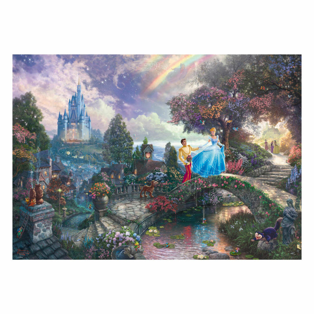 Schmidt Spiele Disney Cinderella Wishes Upon a Dream, Aschenputtel, Puzzle, Erwachsenenpuzzle, 1000 Teile, 59472