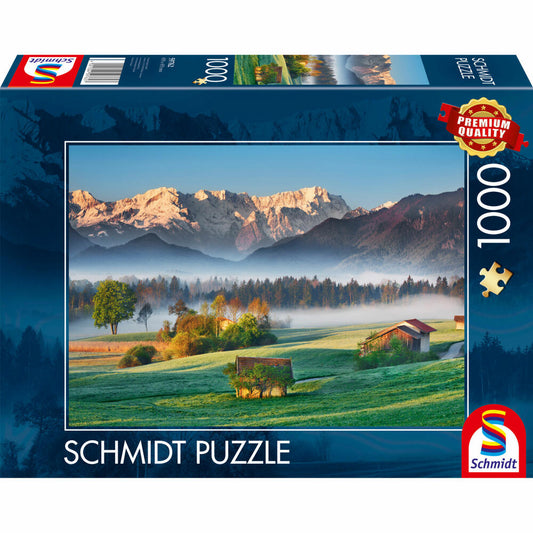 Schmidt Spiele Puzzle Garmisch Partenkirchen Murnauer Moos, Erwachsenenpuzzle, Standard, 1000 Teile, 59762