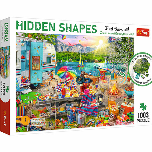 Trefl Puzzle Hidden Shapes Wohnmobil-Trip, 1003 Teile, 68.3 x 48 cm, 10677