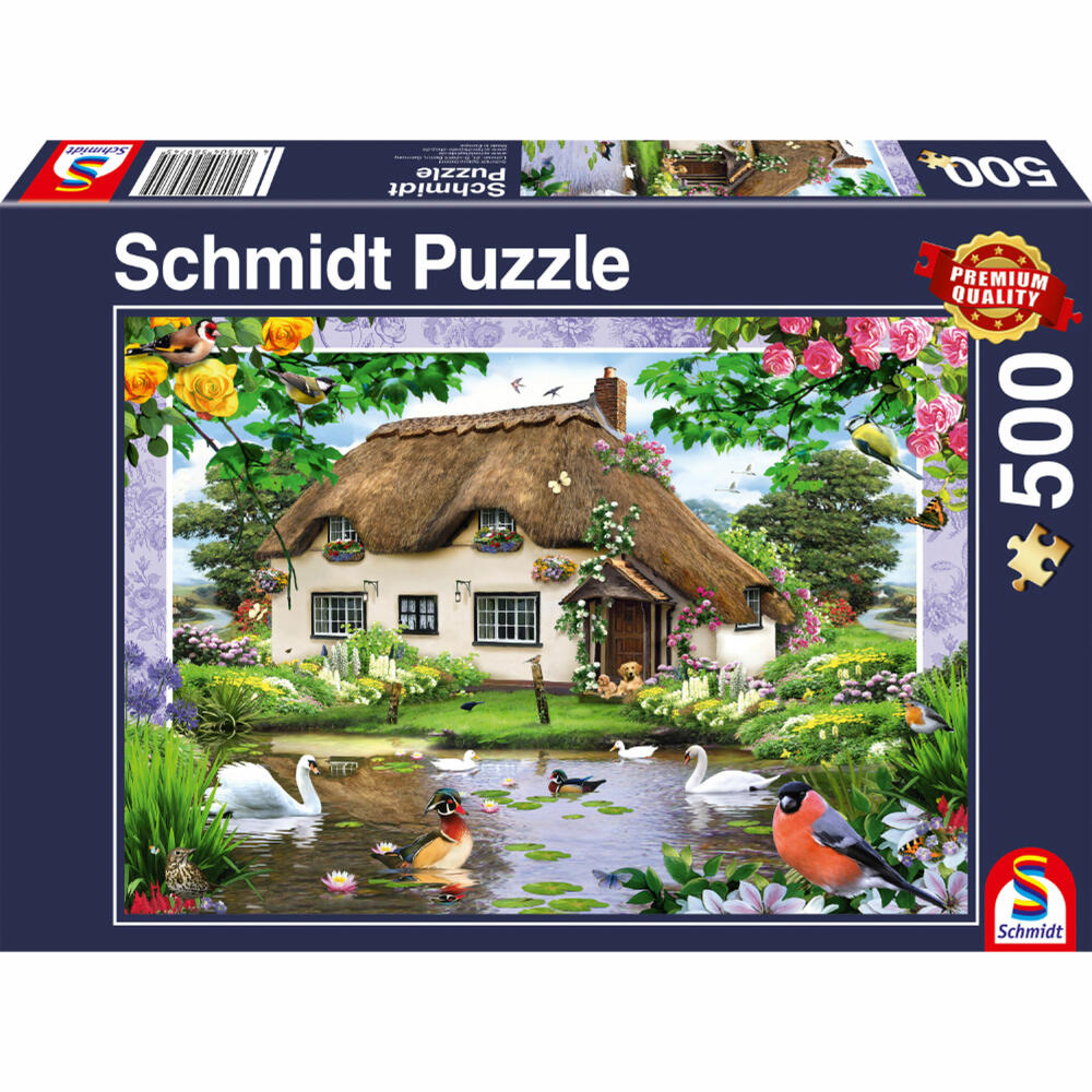 Schmidt Spiele Romantisches Landhaus, Standard Puzzle, Erwachsenenpuzzle, 500 Teile, 58974