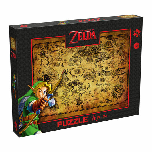 Winning Moves Puzzle Zelda Hyrule field, Legespiel, Puzzles, Erwachsenenpuzzle, 1000 Teile, 45490