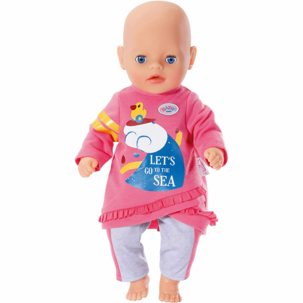 Zapf Creation BABY born Little Freizeit Outfit Pink, Puppenkleidung, Puppen Kleidung, 831892