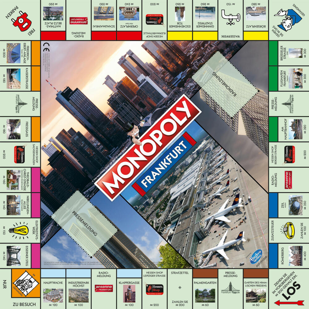 Winning Moves Monopoly Frankfurt, Brettspiel, Gesellschaftsspiel, Familienspiel, 40262