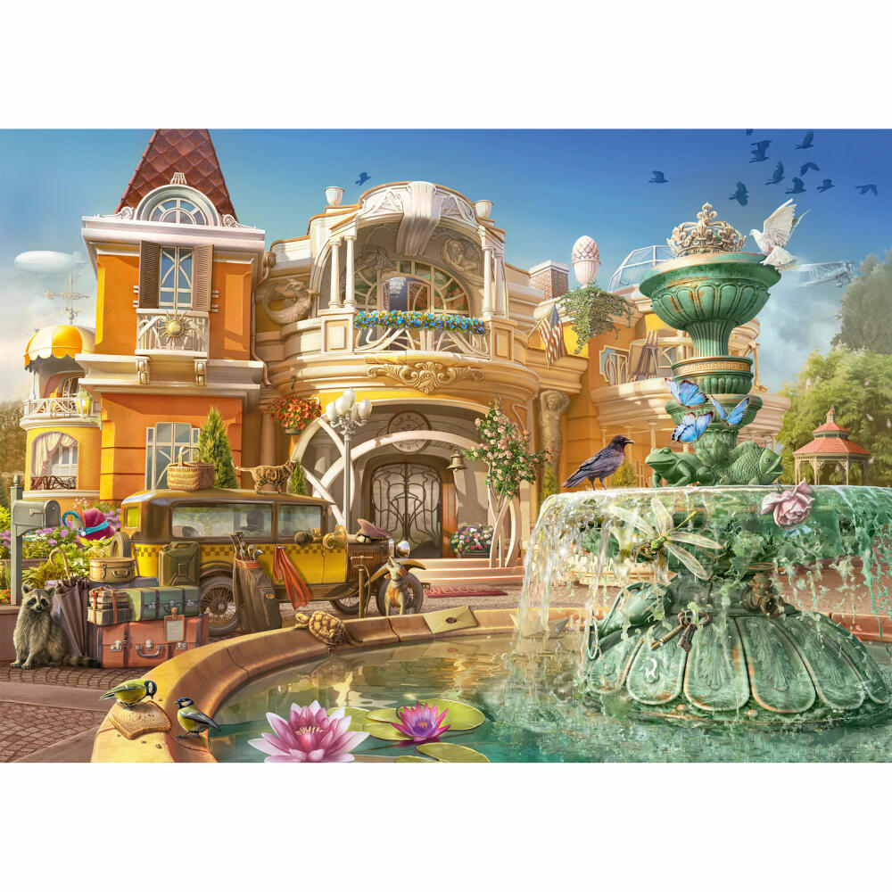 Schmidt Spiele Secret Puzzle Junes Journey Orchideenanwesen, Erwachsenenpuzzle, Wimmelbild, 1000 Teile, 59973