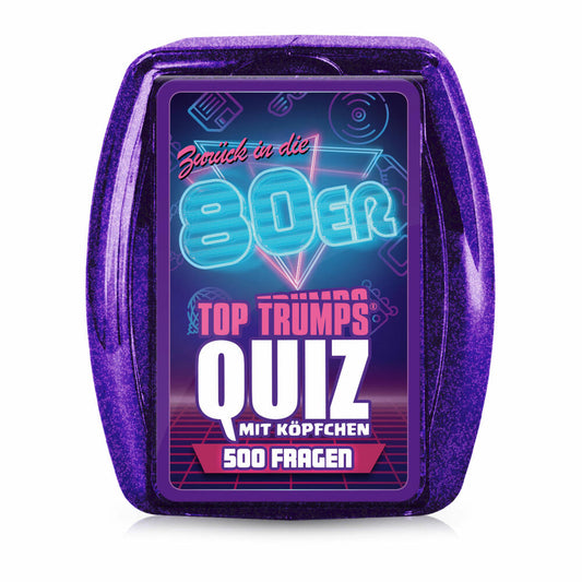 Winning Moves Top Trumps Quiz 80er, Quizspiel, Gesellschaftsspiel, Wissensspiel, 47162